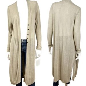 J Jill Linen Duster Long Cardigan